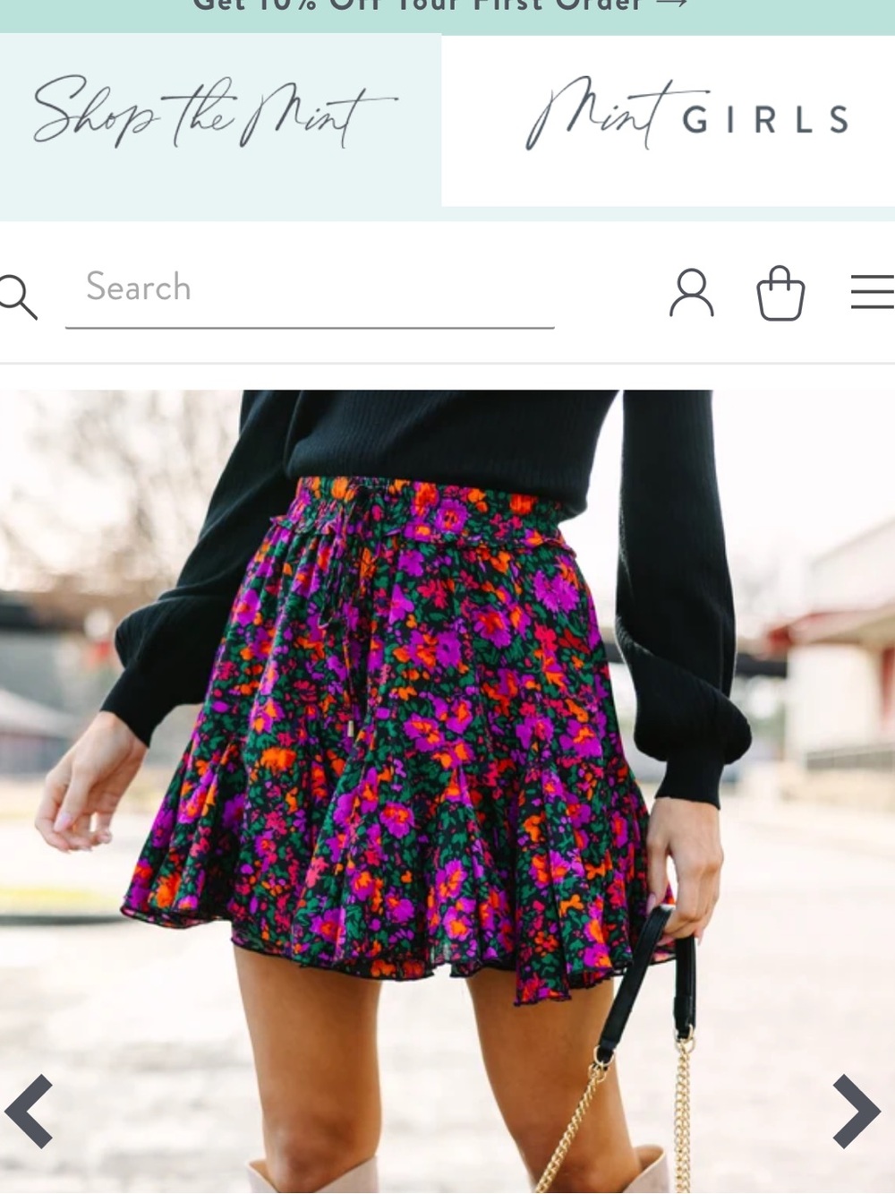 Make My Day Floral Skort Floral Boho Skort shopthemint XL girls fit XS women